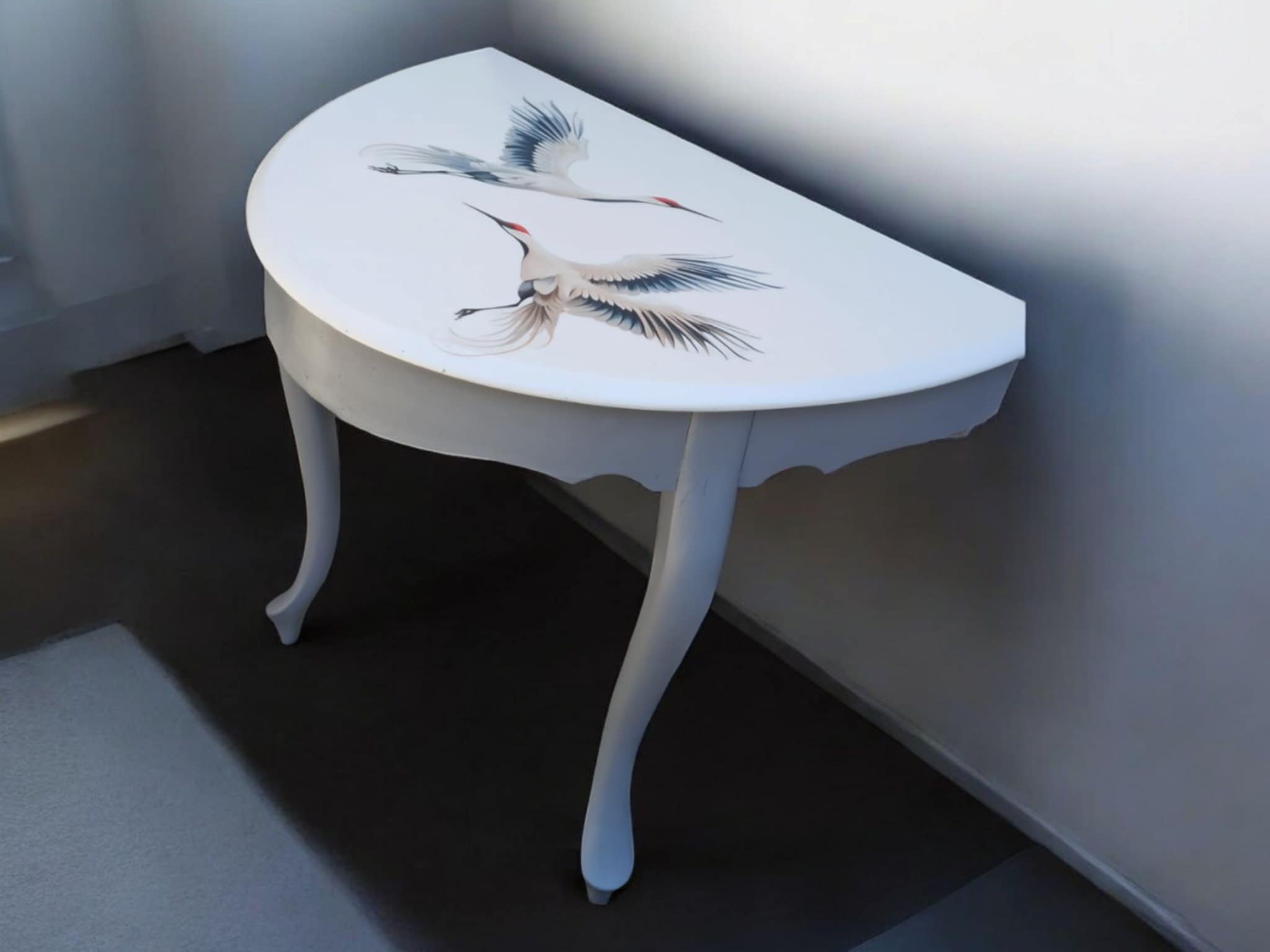 Tisch Holztisch Kranich Lilu Shabby Vintage Upcycling – Bild 7