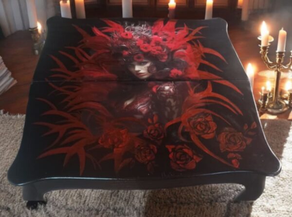 Tisch Spieltisch Klapptisch Shabby Vintage Upcycling Mila – Bild 2