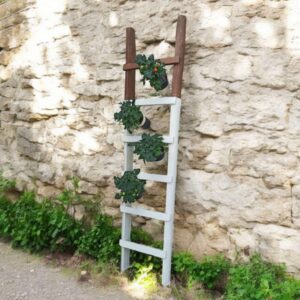 Leiter Holzleiter Pflanzleiter Kräuterleiter Shabby Garten Edwin