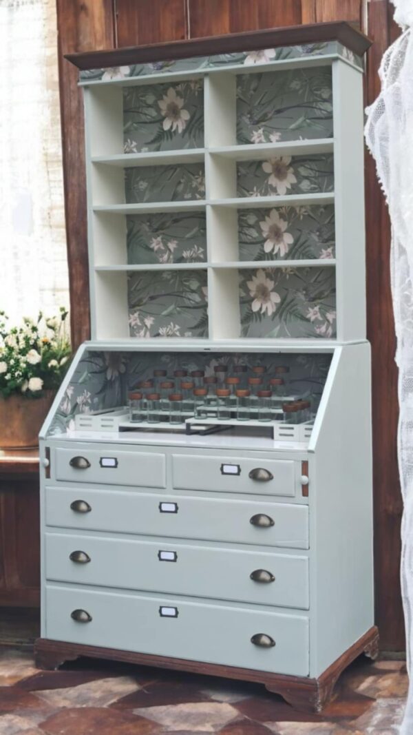 Teeschrank Kräuterschrank Buffet Vintage Upcycling Benno – Bild 2