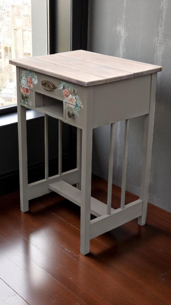 Beistelltisch Nähkästchen Blume Karin Vintage Shabby Upcycling – Bild 2