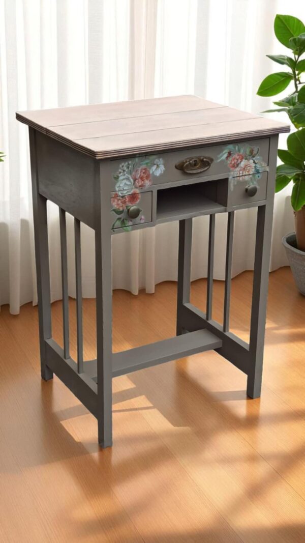 Beistelltisch Nähkästchen Blume Karin Vintage Shabby Upcycling – Bild 3
