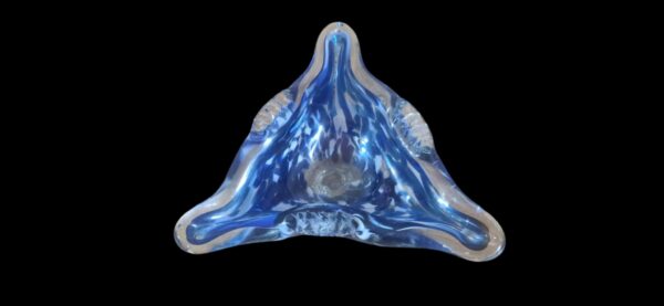 Vintage Glas-Schale Mundgeblasenes Studioglas Murano