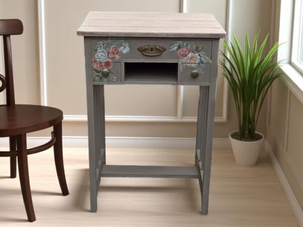 Beistelltisch Nähkästchen Blume Karin Vintage Shabby Upcycling