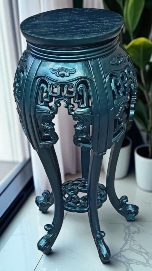 Hocker Mian Asiatischer Design-Hocker Vintage Upcycling – Bild 4