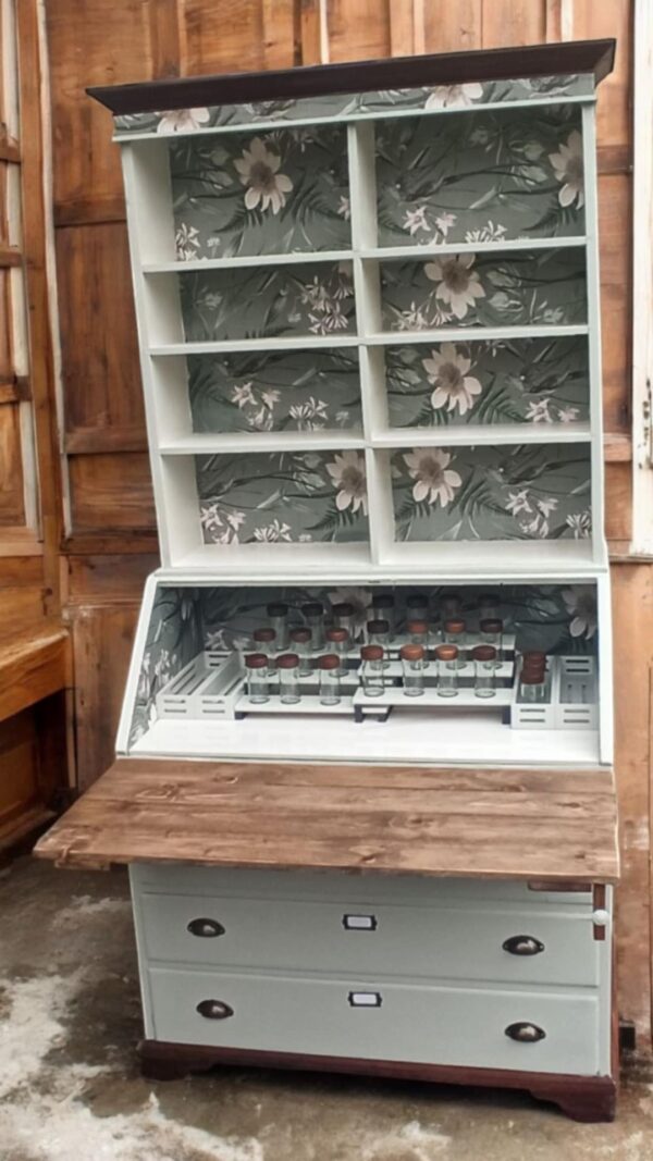 Teeschrank Kräuterschrank Buffet Vintage Upcycling Benno – Bild 3