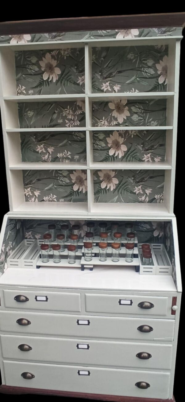Teeschrank Kräuterschrank Buffet Vintage Upcycling Benno – Bild 5