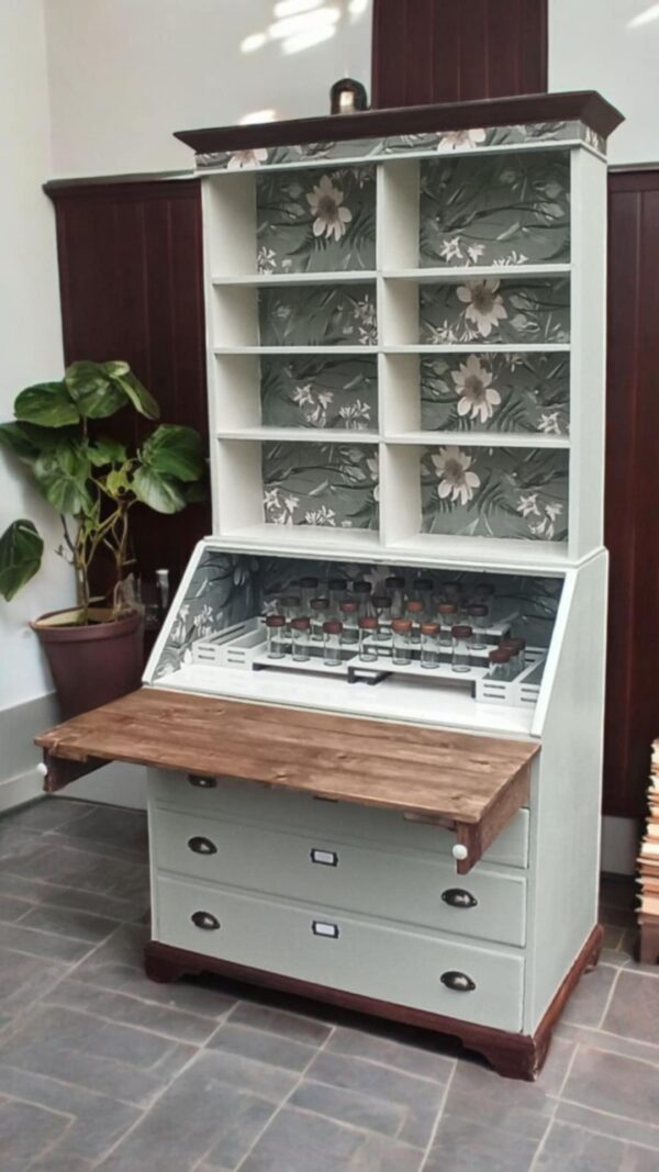 Teeschrank Kräuterschrank Buffet Vintage Upcycling Benno – Bild 8