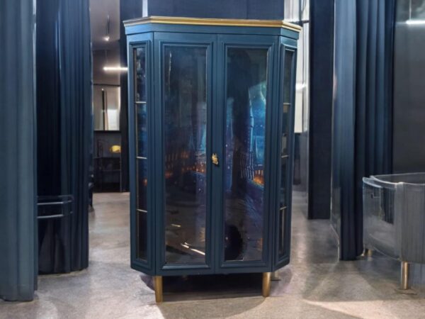 Vitrine Eckschrank Hary Upcycling Vintage