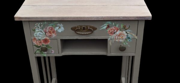 Beistelltisch Nähkästchen Blume Karin Vintage Shabby Upcycling – Bild 7
