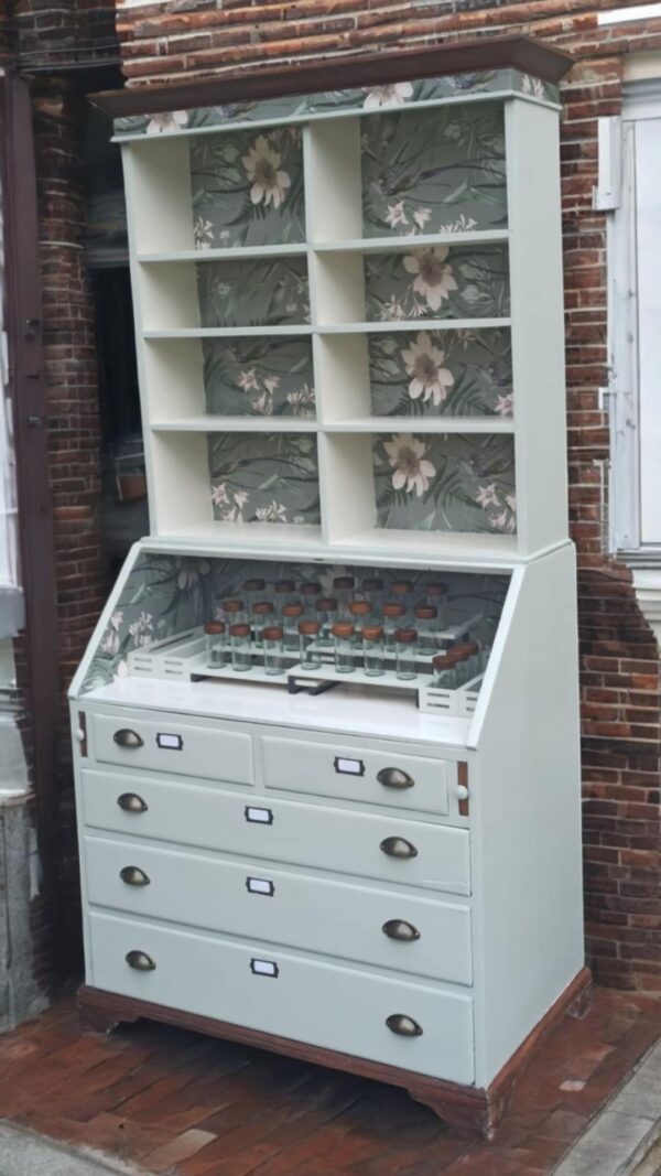Teeschrank Kräuterschrank Buffet Vintage Upcycling Benno – Bild 9