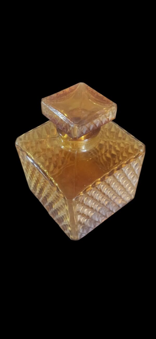 Vintage Glasflasche Karaffe mit Schliffmuster – Bild 6
