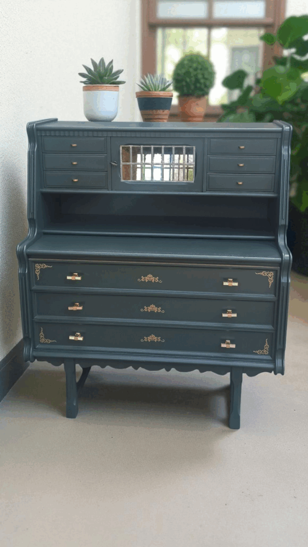 Sekretär Shabby Upcycling Gustav Kommode – Bild 3