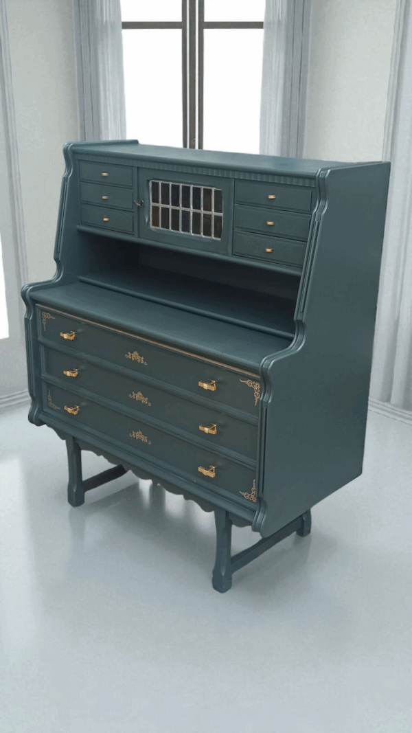 Sekretär Shabby Upcycling Gustav Kommode – Bild 4