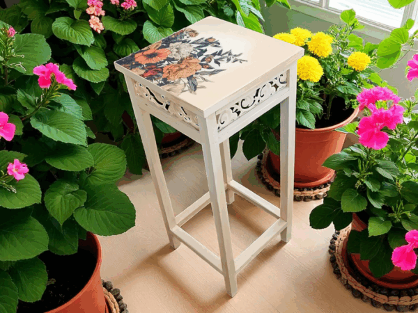 Blumenhocker Upcycling Shabby Vintage Sansi – Bild 3