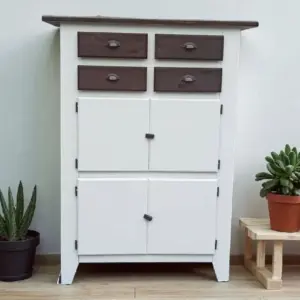 Küchenschrank Vorratsschrank Shabby Upcycling Vintage Miranda