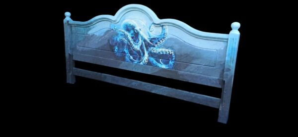 Doppelbett Shabby Vintage Upcycling Bett Oktopus Calypso – Bild 5