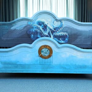 Doppelbett Shabby Vintage Upcycling Bett Oktopus Calypso