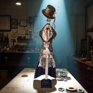 Lampe Tischlampe Steampunk Upcycling Handarbeit Vintage Lisel Shabby