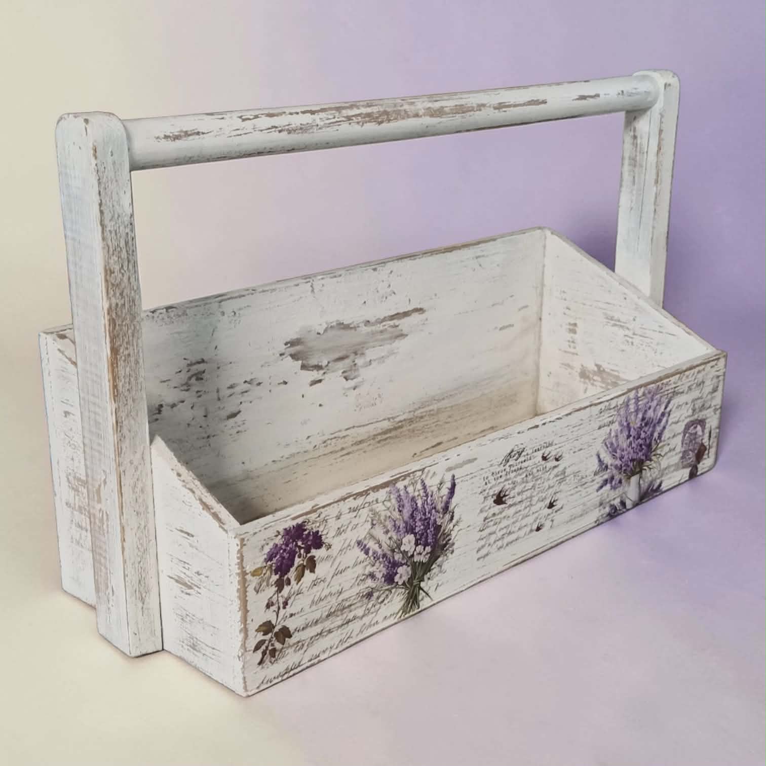 Lavendelzauber – Dekokästchen im Provence-Landhausstil – Bild 7