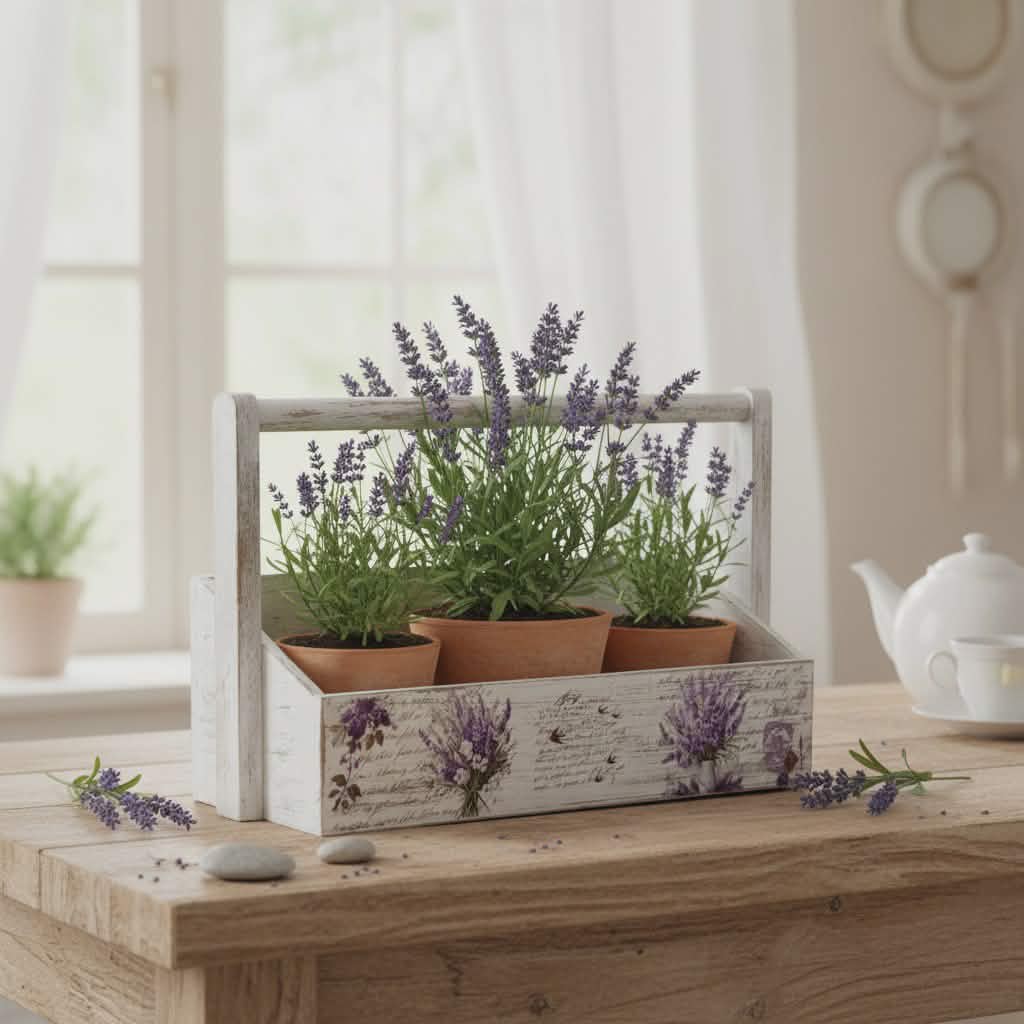 Lavendelzauber – Dekokästchen im Provence-Landhausstil – Bild 4